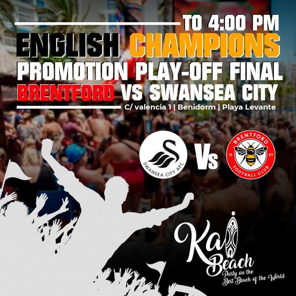 Brentford vs Swansea City in Kai Beach